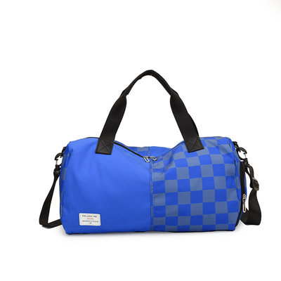 Compact Portable Custom Sports Bags Running Duffel Bag Classical Plaid Print