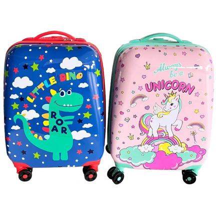4 Wheeled Childrens Rolling Suitcase Multi Printed Customization Classic